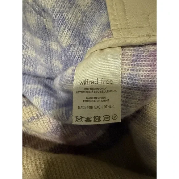 Wilfred Free Aritzia The Ganna Shirt Jacket Elaine Violet Purple Women's Size M - Picture 12 of 13